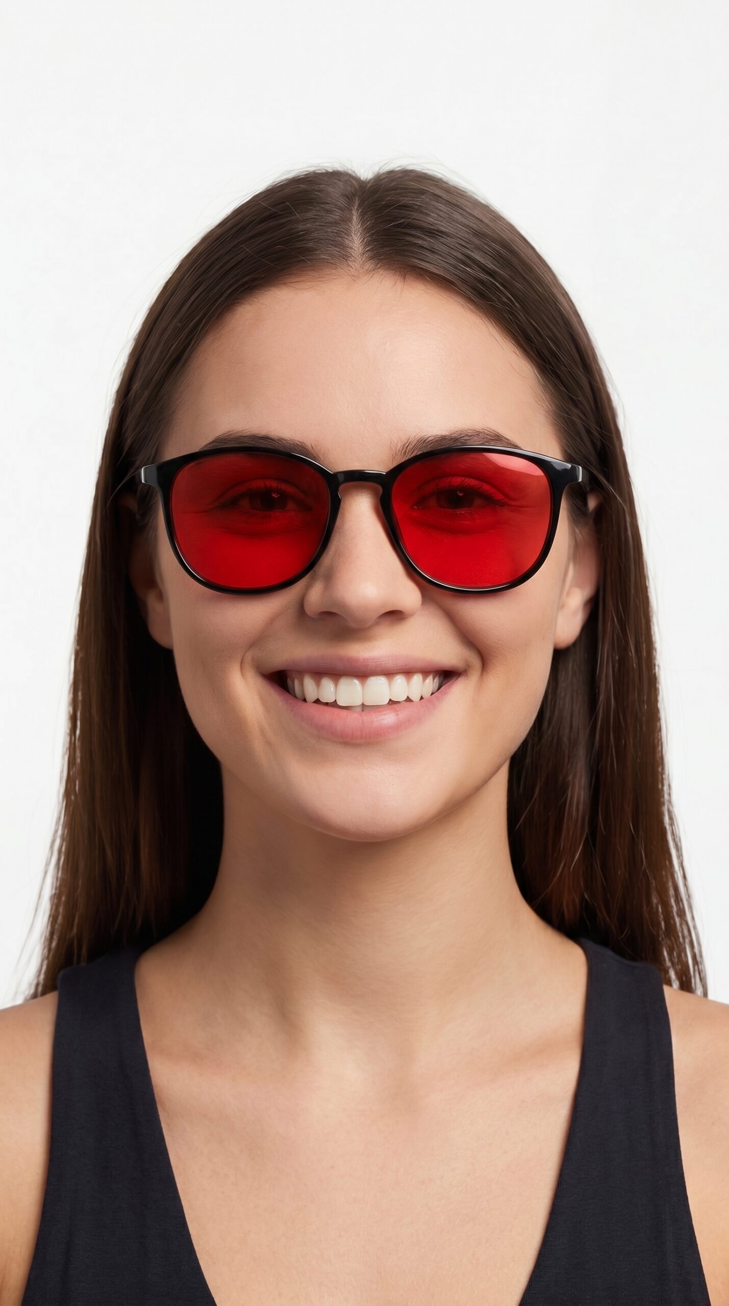 Round Red Lens must (UV-400) - Image 2